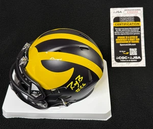 Rayshaun Benny Signed & Inscribed Michigan Wolverines Mini Helmet JSA COA - Picture 1 of 5