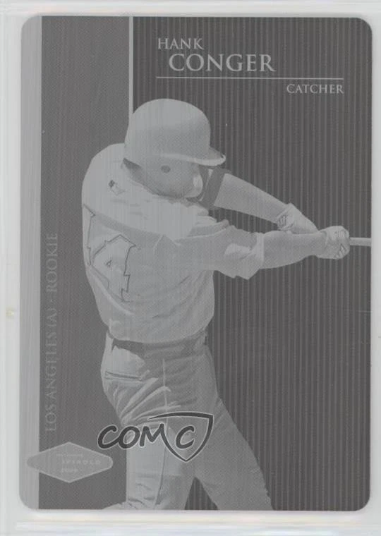 2006 Just Minors Justifiable Press Plate Cyan 1/1 Hank Conger #JF-6 0af - Image 1 of 3