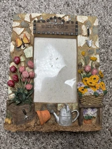 Welcome To The Garden Picture Frame Floral Garden 4x6 Picture Frame - Picture 1 of 4