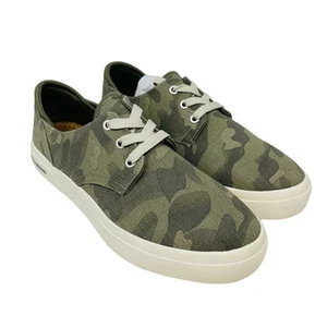 Scarpa uomo Sun + Stone nuova taglia 8,5M sneaker in tela pizzo verde mimetico - Foto 1 di 8