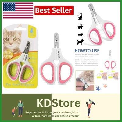 Pink Pet Nail Clippers for Small Animals & Cats - Image 1 of 4