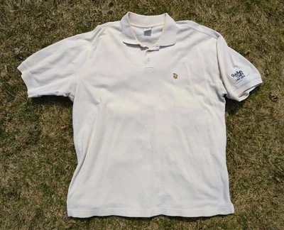 Vintage 90s Rainforest Cafe Polo Shirt Size XXL Frog Embroidered Logo White - Image 1 of 4