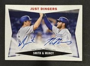 2020 Topps Archives Max Muncy Will Smith Dual Auto 42/150 Dodgers Game 7 Ws Hr - Picture 1 of 13