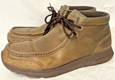 Ariat Spitfire Leather Chukka Men 10 D Brown Distressed 10012842 Western Cowboy - Image 1 of 4