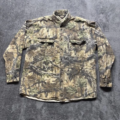 Camisa de colección Guide Gear para hombre grande camuflada franela pesada abotonada caza Foto 1 de 4