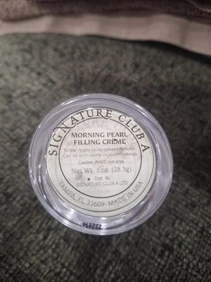 Signature Club A Morning Pearl Filling Cream Creme 1 oz NEW SEALED PB2 - Image 1 of 4