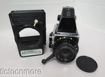 CÁMARA HASSELBLAD 500 C/M DE COLECCIÓN LENTE PLANA CARL ZEISS 1:2,8 80 mm y parasol Foto 1 de 4