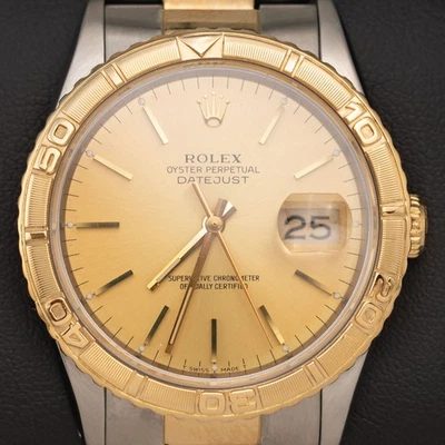 Rolex Datejust 16263 Turn-O-Graph Bezel Watch 36mm Champagne Dial - Image 1 of 4