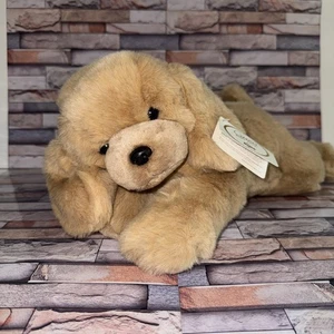 Russ Caress Soft Pets Doozer Laying Down Floppy Dog Item #7543 Stuffed Toy 16” - Picture 1 of 16