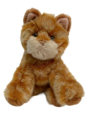 VTG Russ Whiskers 6” Realistic Ginger Orange Tabby Cat Kitten Plush Toy 2480 - Image 1 of 4