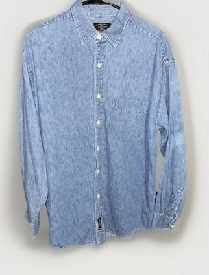 Camisa vaquera vintage de American Eagle Outfitters para hombre grande con botones manga larga Foto 1 de 4