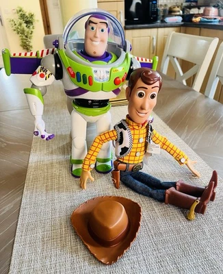Toy Story Drop Down Woody And Buzz Lightyear Interactive Figures - Image 1 of 4