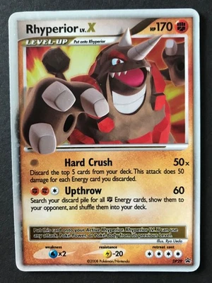 Rhyperior LV X DP29 Diamond & Pearl PROMO HOLO ULTRA RARE Shiny Pokemon Card LP - Image 1 of 4