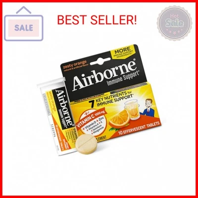 Aerotransportado 1000mg Vitamina C con Vitamina D y Zinc, SIN AZÚCAR Multivitamínico Inmune  Foto 1 de 2