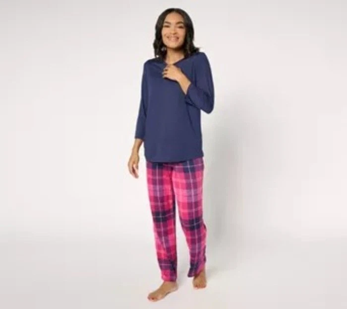 Conjunto de pijama de personalidad jersey de gamuza Stan Herman azul marino L nuevo Foto 1 de 1