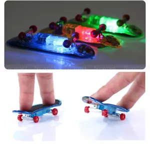 Mini LED Lighting Finger Board Colorful Skateboard Kids Children Toy Kid Gifts J - Picture 1 of 12