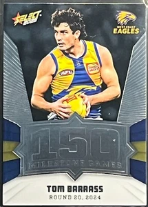 2025 AFL TOM BARRASS HOBBY MILESTONE GAMES EAGLES CARD #MGH98 d#167/240 - Picture 1 of 2