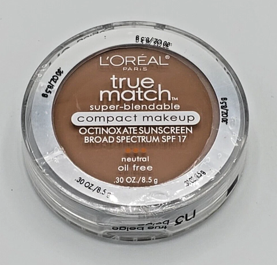 NEW L’Oréal True Match Super-Blendable Compact Makeup N5 TRUE BEIGE, NEUTRAL - Image 1 of 1