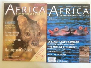 TWO AFRICA ENVIRONMENT AND WILD LIFE MAGAZINES 1998 & 2001 - Picture 1 of 2