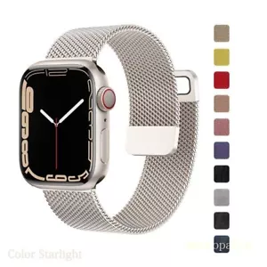 Magnetic Loop Metal strap band for Apple watch iWatch Serie 10 9 8 7 6 5 43 SE 2 - Picture 1 of 20