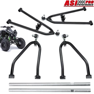 Fits Kawasaki KFX450R KFX 450R Sport Extended Front A-Arms +2" Wider Extender,US Foto 1 de 4