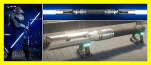SABLE DE LUZ JARO TAPAL DISNEY STAR WARS GALAXY'S EDGE DOBLE CAL KESTIS LEGACY EMPUÑADURA - Imagen 1 de 12