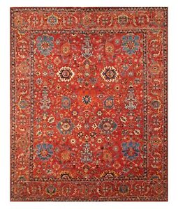 8 x 10 ft Red Bidjar Afghan Hand Knotted Wool Oriental Traditional Rug