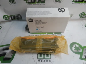 OEM HP CF321AC Cyan Toner Cartridge New Open Box Factory Sealed Exp. 1/19/2018 - Picture 1 of 7