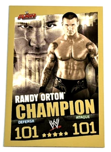 2009 WWE Topps Slam Attax Evolution TCG #007 RANDY ORTON Champion Raw Foil - Picture 1 of 2