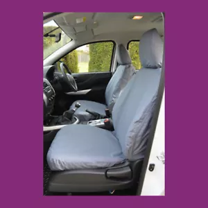 Par de fundas de asiento delanteras para Mercedes-Benz Clase X 2017+ gris a medida impermeables - Imagen 1 de 2
