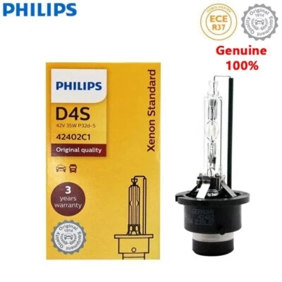 Philips D4S HID Xenon Headlight Original Car Bulb 35W 4200K Xenon Standard Light - Image 1 of 4