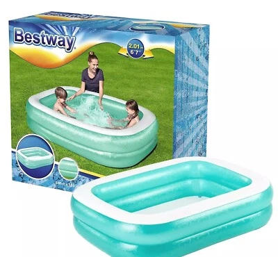 Bestway 201 x 150 cm aufblasbarer Familienpool - Bild 1 von 4
