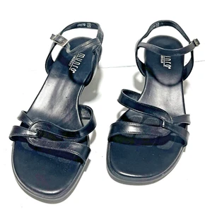 Munro schwarze Fersenriemen-Sandalen Schuhe 2" Absatz Größe 7,5 W Nordstrom neu andere - Bild 1 von 13