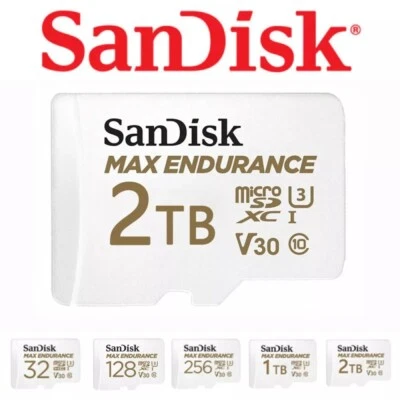 32 64 128 256 512GB SanDisk Max Endurance Micro SD Speicherkarte Memory Card - Bild 1 von 4