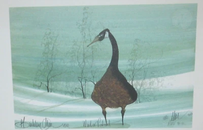 LITOGRAFÍA A COLOR FIRMADA A MANO EDICIÓN LIMITADA "RETIRO DE INVIERNO" MUSGO BUCKLEY Foto 1 de 4