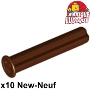 LEGO Technic 10x Achse Axle 3 3L Verbinder Stop Brown/Reddish Brown 24316 Neu - Picture 1 of 1