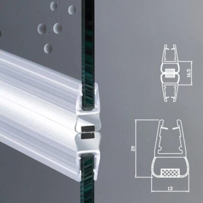 RICAMBI & BOX DOCCIA Guarnizione Magnetica Box Doccia Profilo | Vetro 6mm 8mm EC-114
