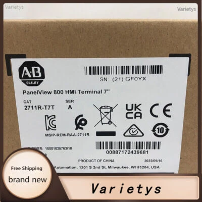 2711R-T7T New AB Factory Sealed PANELVIEW 800 7-INCH HMI TERMINAL 2711RT7T - Image 1 of 4