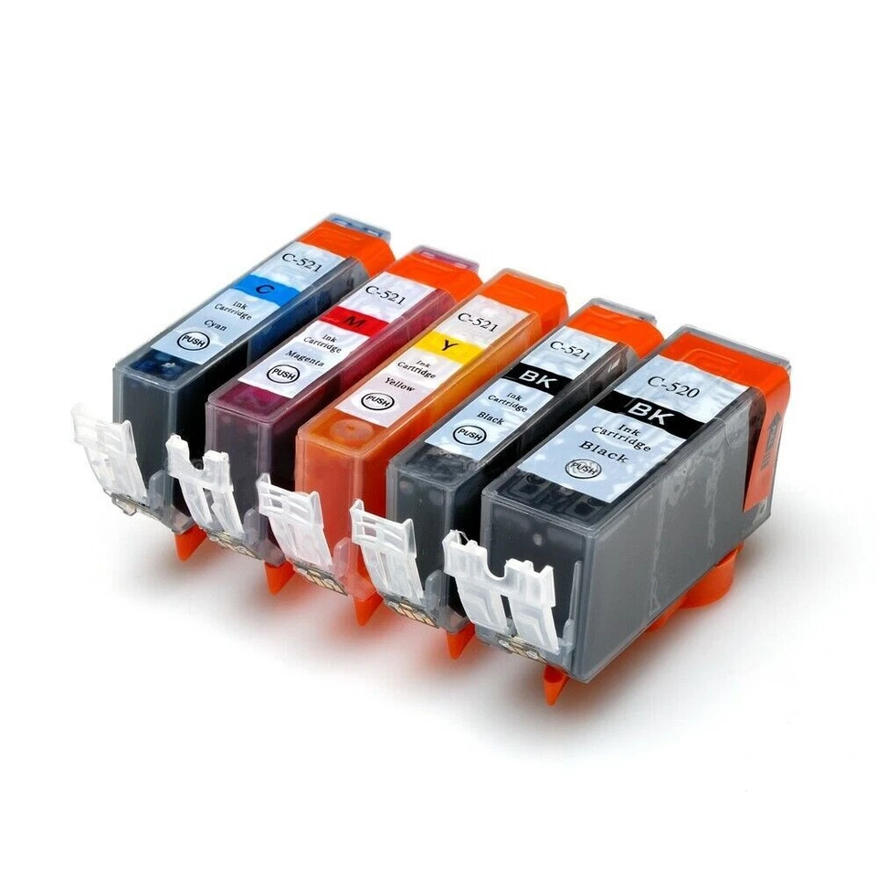 PGI-520 / CLI-521 Non-OEM Inks for Canon MX870 MP560 IP4600 IP4700 PIXMA Lot - Image 1 of 1