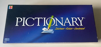 SPIEL Pictionary Zeichnen Raten Gewinnen (2-4 Teams/ab 12 J.) MATTEL - Bild 1 von 4