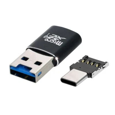 ChenYang USB 3.0 to Micro SD SDXC TF Card Reader with Micro USB-C OTG Adapter - Image 1 of 4
