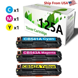 3PK CB540A 540A Toner Cartridge LaserJet CP1213 CP1214 CP1215 CP1217 Printer - Picture 1 of 8