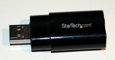 2X StarTech.com ICUSBAUDIOB USB Interface Black Audio Adapter - Image 1 of 2