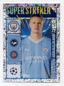 #309 Adesivo Erling Haaland Topps UEFA Champions League 2023-2024 - Foto 1 di 2