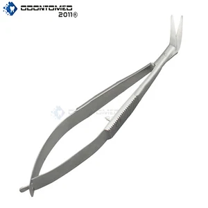 Katzin Corneal Transplant Scissors 4" Strong Curved Left - Picture 1 of 2