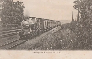 g england warwickshire alte antike postkarte englisch birmingham zug - Bild 1 von 1