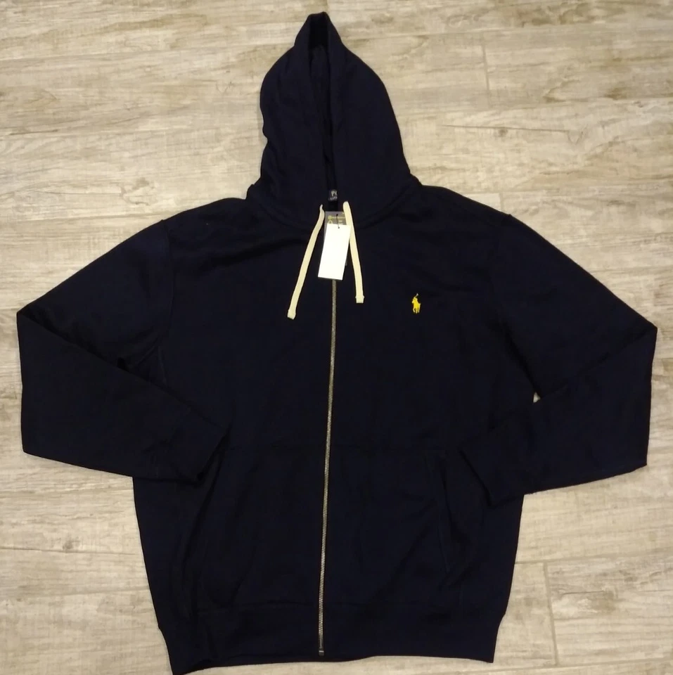 Polo Ralph Lauren Mens XLT Tall Classic Fit Fleece Hoodie Cruise Navy