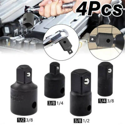 4pcs/Set Impact Reducer Adapter Socket Wrench Kit 1/4 3/8 1/2 Drive Air Ratchet - Image 1 of 4