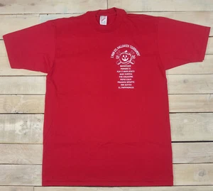 Vintage 90s 2 Man OTL Halloween Tournament 1995 Yuma Arizona Red T-Shirt Size L - Bild 1 von 5