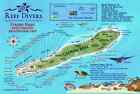 Cayman Brac Island Dive Map  Reef Creatures Guide Waterproof Fish Card